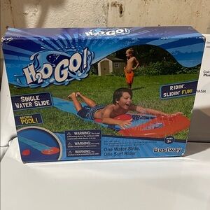 H2O GO! Kids Orange & Blue Surf Rider Water Slide